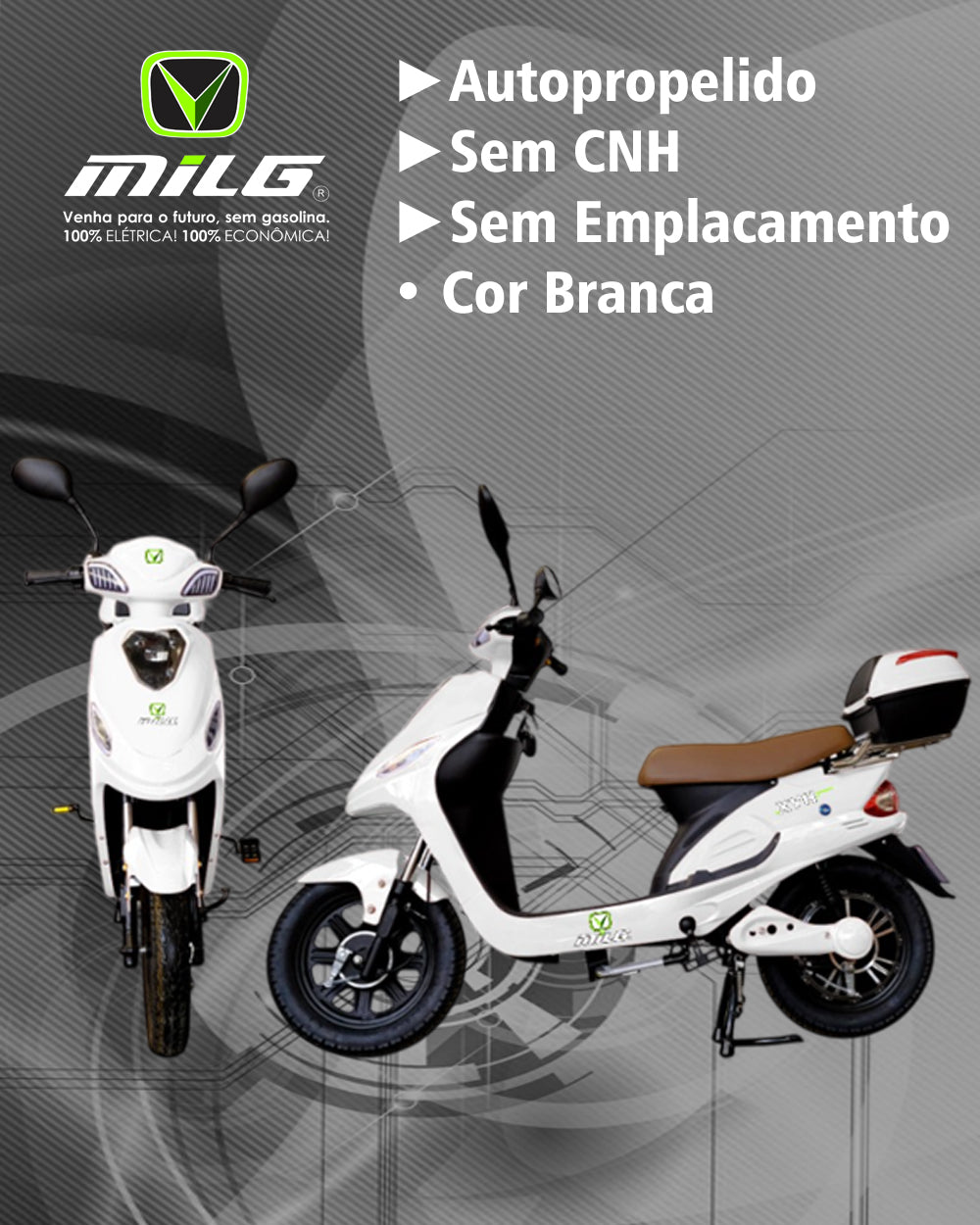 Scooter Elétrica XYH MiLG (Autopropelido)