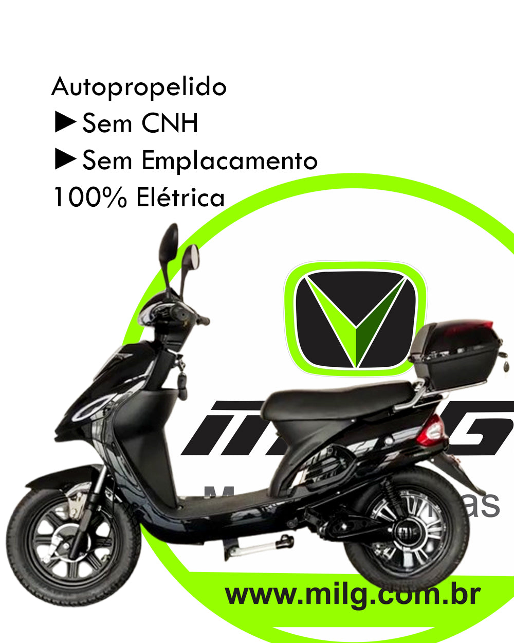 Scooter Elétrica XYH MiLG (Autopropelido)