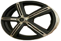 Roda dianteira de aluminio